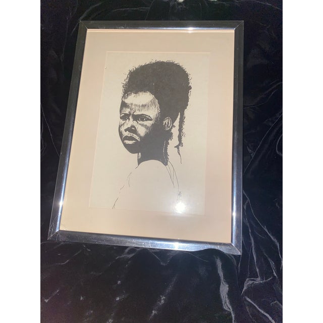 Lovely Print placed in a silver Metal frame Portraiture has been a significant art form throughout history, capturing the...