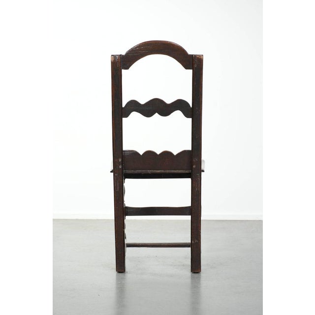 Antique French Lorraine Oak Chair, 18th Century For Sale - Image 4 of 12