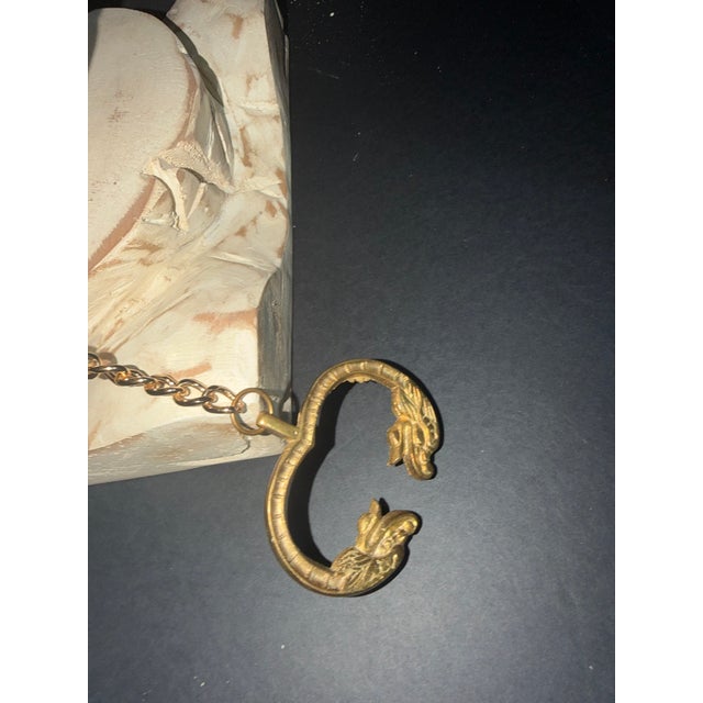 1970s Celestial Meets the Sea Brass Monastery Bell For Sale - Image 9 of 12