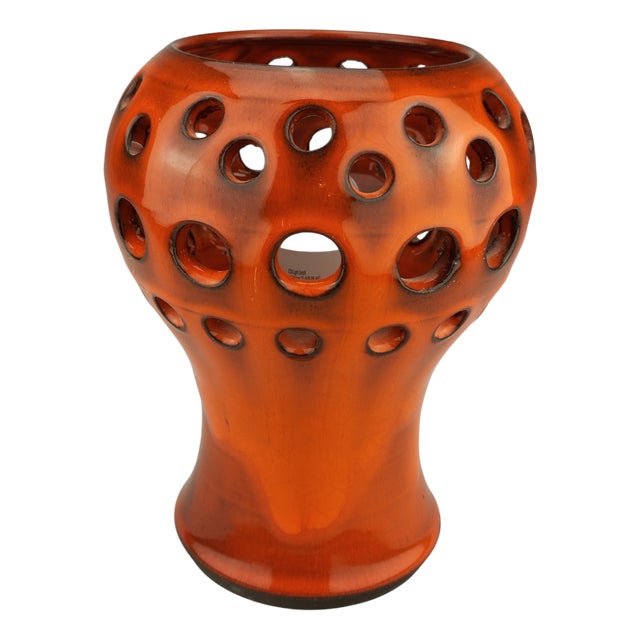 Small Ceramic Table Lamp by Johan Ove Brandels, Sweden, 1970s For Sale