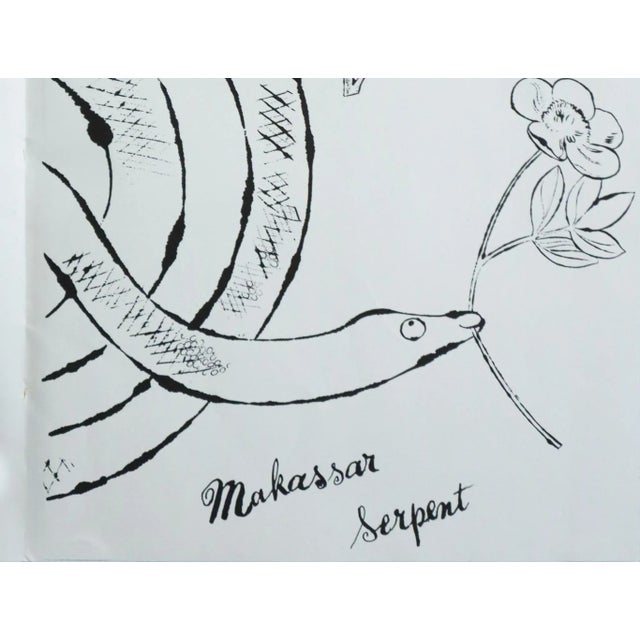 Andy Warhol 1990 Andy Warhol Colouring Book - Makassar Serpent (Matted) For Sale - Image 4 of 4