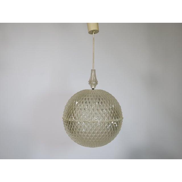 Mid-Century Modern Space Age Ceiling Lamp in Plastic by Aloys Gangkofner for Erco, 1970s For Sale - Image 3 of 9