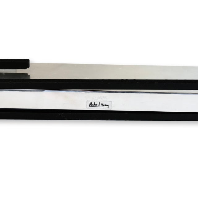 Early 21st Century Michael Aram 35.5" Chrome & Iron Planter For Sale - Image 5 of 6