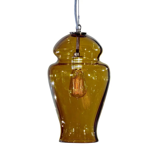 Not Yet Made - Made To Order Gala Pendant Light from the Versuvius Collection in Amber For Sale - Image 5 of 5