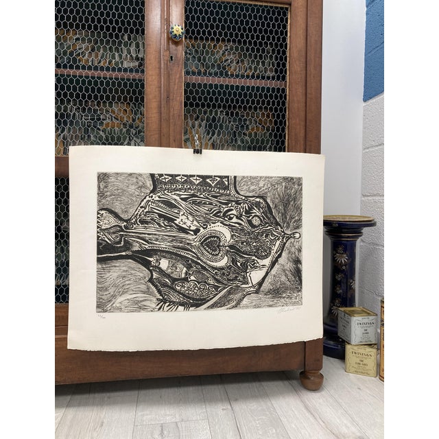 Jean Peschard, Fish in Love, Etching, 1961 For Sale - Image 7 of 16