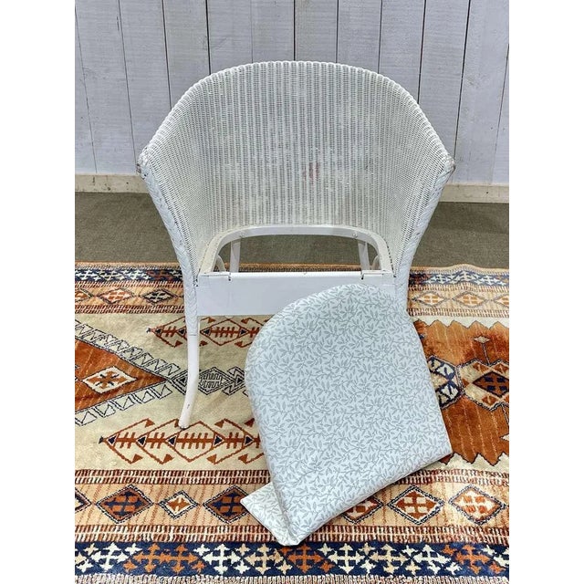 Lloyd Loom Armchair, 1950s For Sale - Image 5 of 8