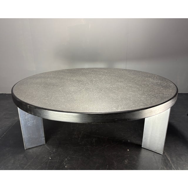 Etched Chrome Metal Coffee Table by Heinz Lilienthal, Germany, 1960s For Sale - Image 15 of 16