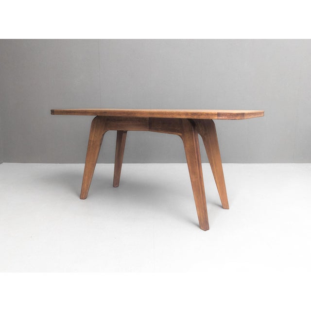Sculptural Modernist French Oak Table, 1930s For Sale - Image 16 of 18