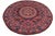 Boho Chic Ziegler Red/Blue Wool Runner Rug- 9'11'' X 10'3'' For Sale - Image 10 of 10