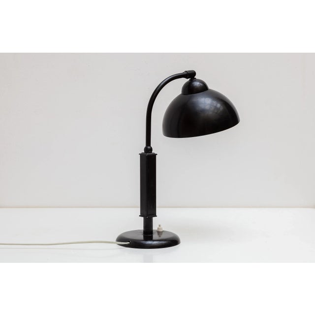 1930s Bauhaus Black Desk Lamp by Christian Dell for Kaiser, 1930s For Sale - Image 5 of 8