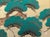 C. 1960s Showa Era Japanese Painted Silk Byobu Screen "Evergreen Pine Tree" For Sale - Image 11 of 18