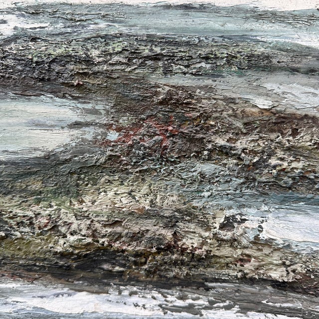 Ronald, Beach at Dusk, 1980s, Oil Painting on Canvas, Framed For Sale - Image 6 of 18