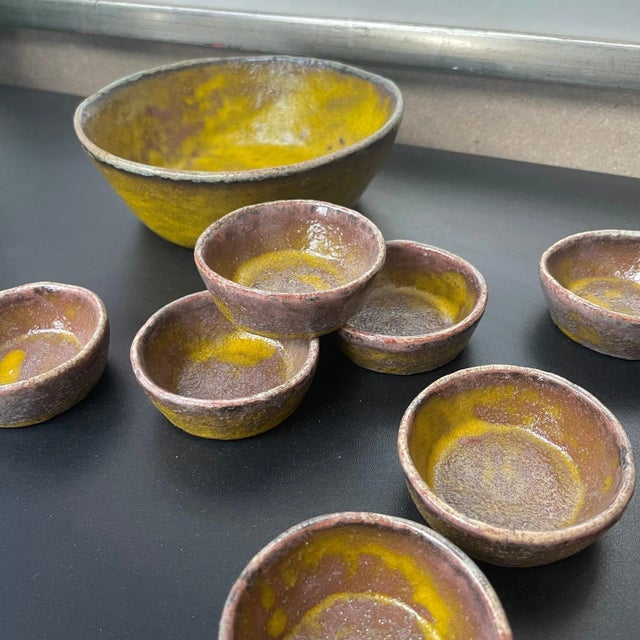 Mid-Century Pottery Bowls, 1950s, Set of 8 For Sale - Image 6 of 8