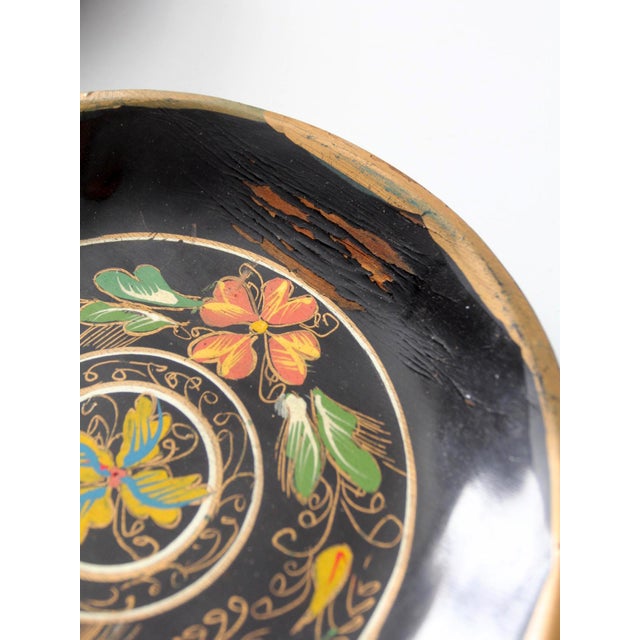 Vintage Scandinavian Rosemaling Decorative Plates Set 6 For Sale - Image 10 of 11