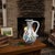 2020s Handmade Ceramic Pitcher (25cm) – Textured “Dot” Art – Pastel Florals & Embossed Surface For Sale - Image 5 of 11