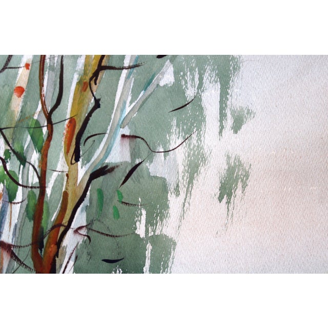 Janis Brekte, Lake, 1965, Watercolor on Paper For Sale - Image 6 of 7