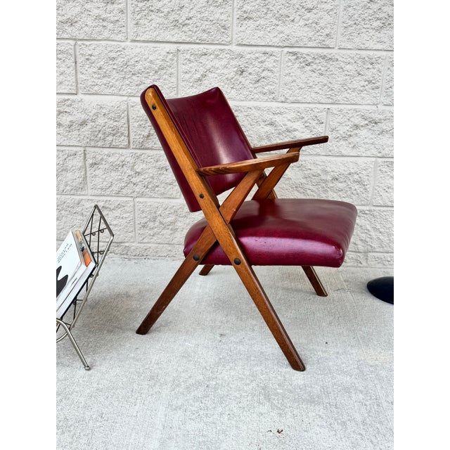 Mid-Century Modern Circa 1950s Mid Century Modern Italian Armchair For Sale - Image 3 of 6