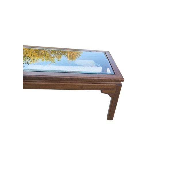 Ethan Allen Vintage Canova Collection Coffee Table Campaign Style Solid Cherry For Sale - Image 10 of 16