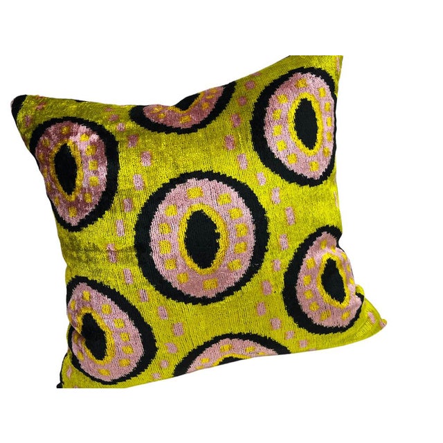 2000 - 2009 Large Silk Cushion Cover with Eye Design, 2000s For Sale - Image 5 of 11