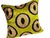 2000 - 2009 Large Silk Cushion Cover with Eye Design, 2000s For Sale - Image 5 of 11