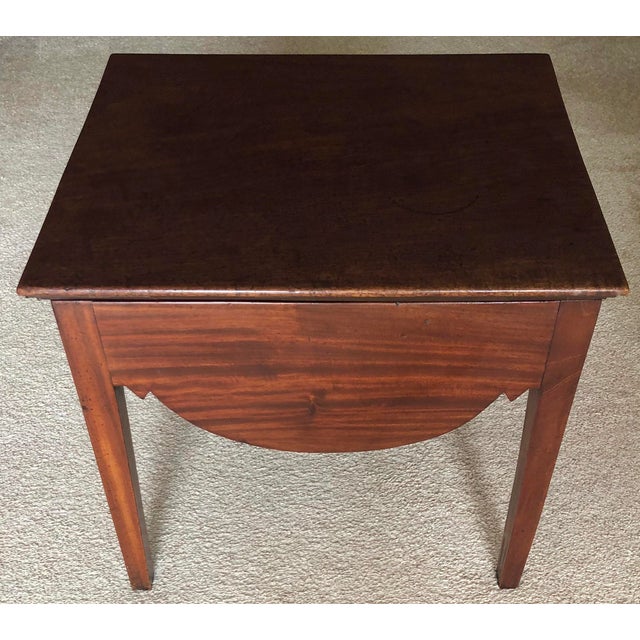 Antique English Mahogany Side Table-Flip Top For Sale In New York - Image 6 of 6
