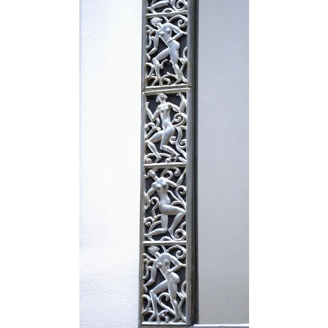 Swedish Grace Period Mirror and Candleholder Sconces in Pewter by David Wretling, 1920s, Set of 3 For Sale - Image 3 of 9