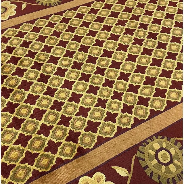 Handwoven Gabbeh Area Rug 6'7"×10'1" For Sale - Image 4 of 11
