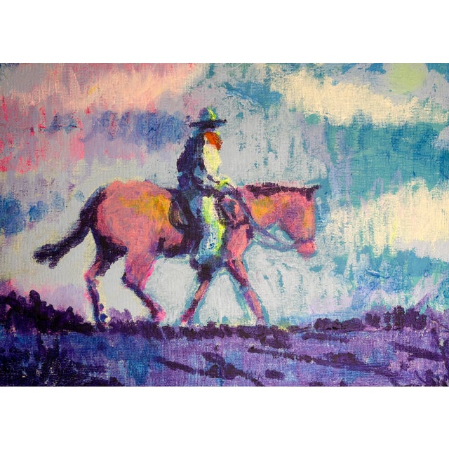 2020s Rider and the Sky Cowboy Painting by Joseph Christy For Sale - Image 5 of 6