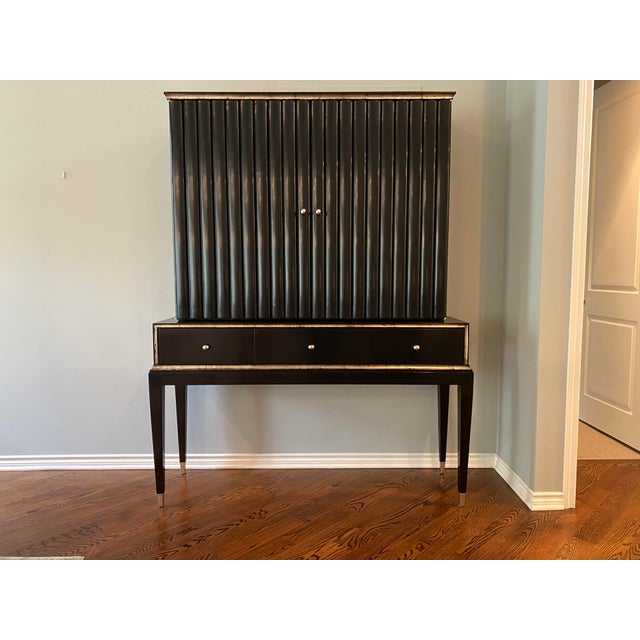 Contemporary Swaim Occasional Portico Bar Cabinet For Sale - Image 3 of 13