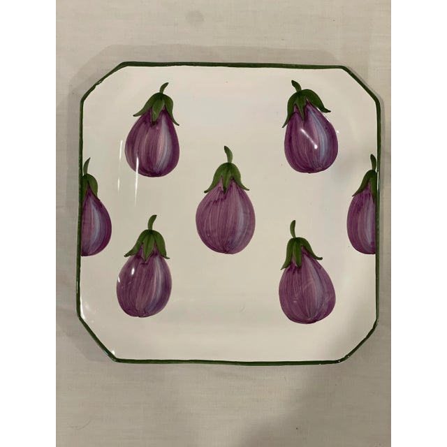 Late 20th Century Late 20th Century Italian Assorted Salad Plates Set of 5 Vegetable Plates For Sale - Image 5 of 9