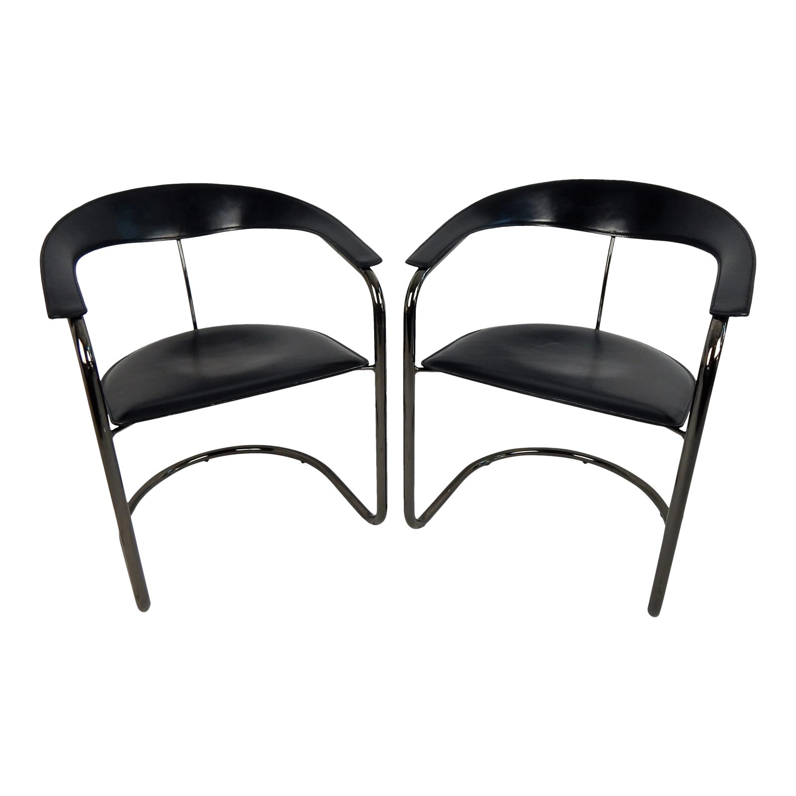 Arrben Italy Canasta Cantilever Chairs, a Pair | Chairish
