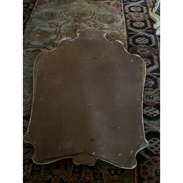 Early 20th Century Maison Jansen Verre églomisé French Style Mid Century Carved Gilt Mirror For Sale - Image 10 of 11