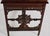 Victorian 1880s English Aesthetic Movement Mahogany Writing Desk With Pierced Geometric Carving For Sale - Image 3 of 9