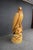 Large Hand-Carved Pine Bald Eagle Sculpture on Saw-Cut Base For Sale - Image 4 of 13