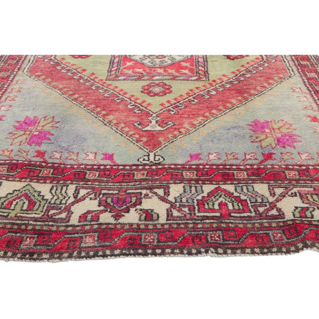 Textile Vintage Turkish Oushak Rug - 5'08 X 08'06 For Sale - Image 7 of 10