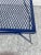 Blue Woodard Salterini Attributed Wrought Iron Patio Balcony Rocking Rocker Chair Small Accent Table For Sale - Image 8 of 10