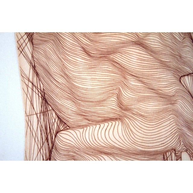 1977 Mere Afrique Modern Signed & Framed Etching on Paper 58/300 by Guillaume Azoulay For Sale - Image 10 of 11