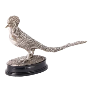 Antique English Silver Plate Pheasant Sculpture