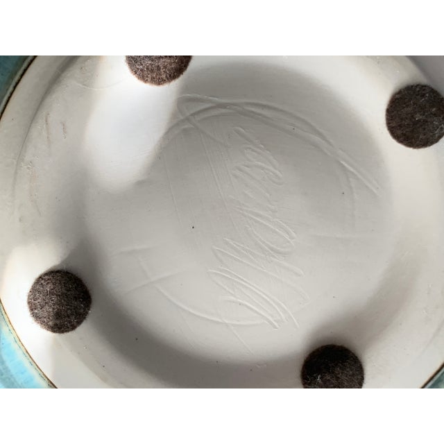 1980s Artist Bill Campbell Art Pottery 13.5" Centerpiece Bowl For Sale - Image 4 of 5