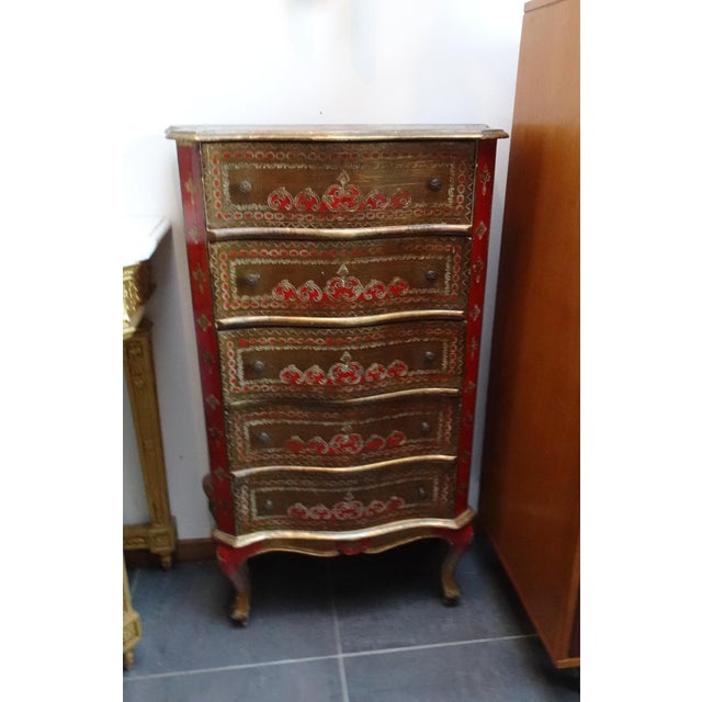 Vintage Italian Florentine Chest of Drawers, 1970 For Sale - Image 15 of 18