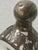 Metal Mid 20th Century Haig Type Heavy Dimple Pinch Bottle With Sterling Overlay and Cap With Cork For Sale - Image 7 of 7