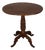 Small Oak and Walnut Pedestal Side Table For Sale