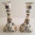 French Vintage French Faience Candleholders - a Pair For Sale - Image 3 of 13