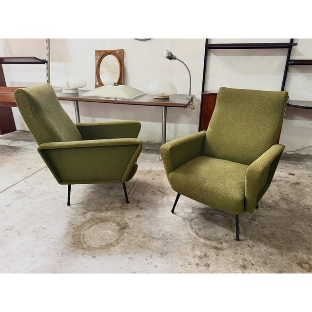 Italian Armchairs, 1950s, Set of 2 For Sale - Image 6 of 9