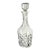 Vintage Atlantis Crystal Cut Glass Decanter With Stopper, Portugal, Late 20th Century For Sale