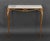 Modern Italian White Marble Top Gilt Metal Console, 1940s For Sale - Image 3 of 7