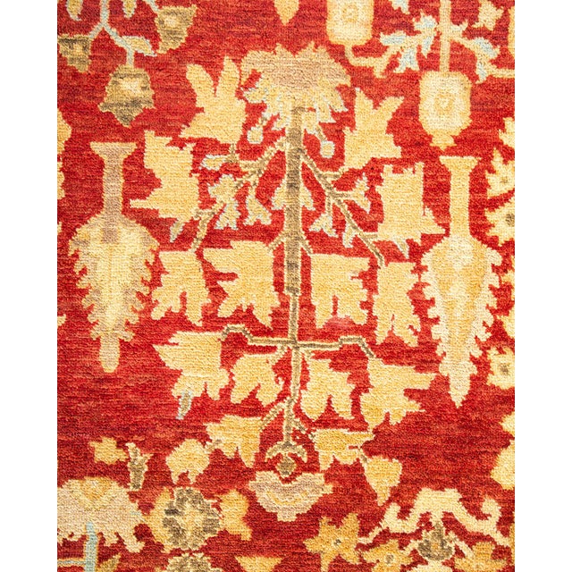 Traditional Eclectic, One-of-a-Kind Hand-Knotted Area Rug - Orange, 8' 10" x 12' 2" For Sale - Image 3 of 8