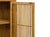 Light Brown Slatted Doors Display Storage Minimalist Zen Cabinet For Sale - Image 14 of 14