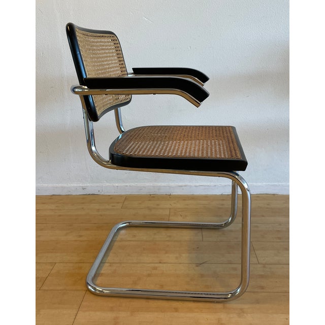 Mid-Century Modern S64 V Cesca Armchairs by Marcel Breuer for Thonet, 1950s, Set of 2 For Sale - Image 3 of 10