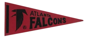 Vintage Atlanta Falcons Felt Flag Pennant